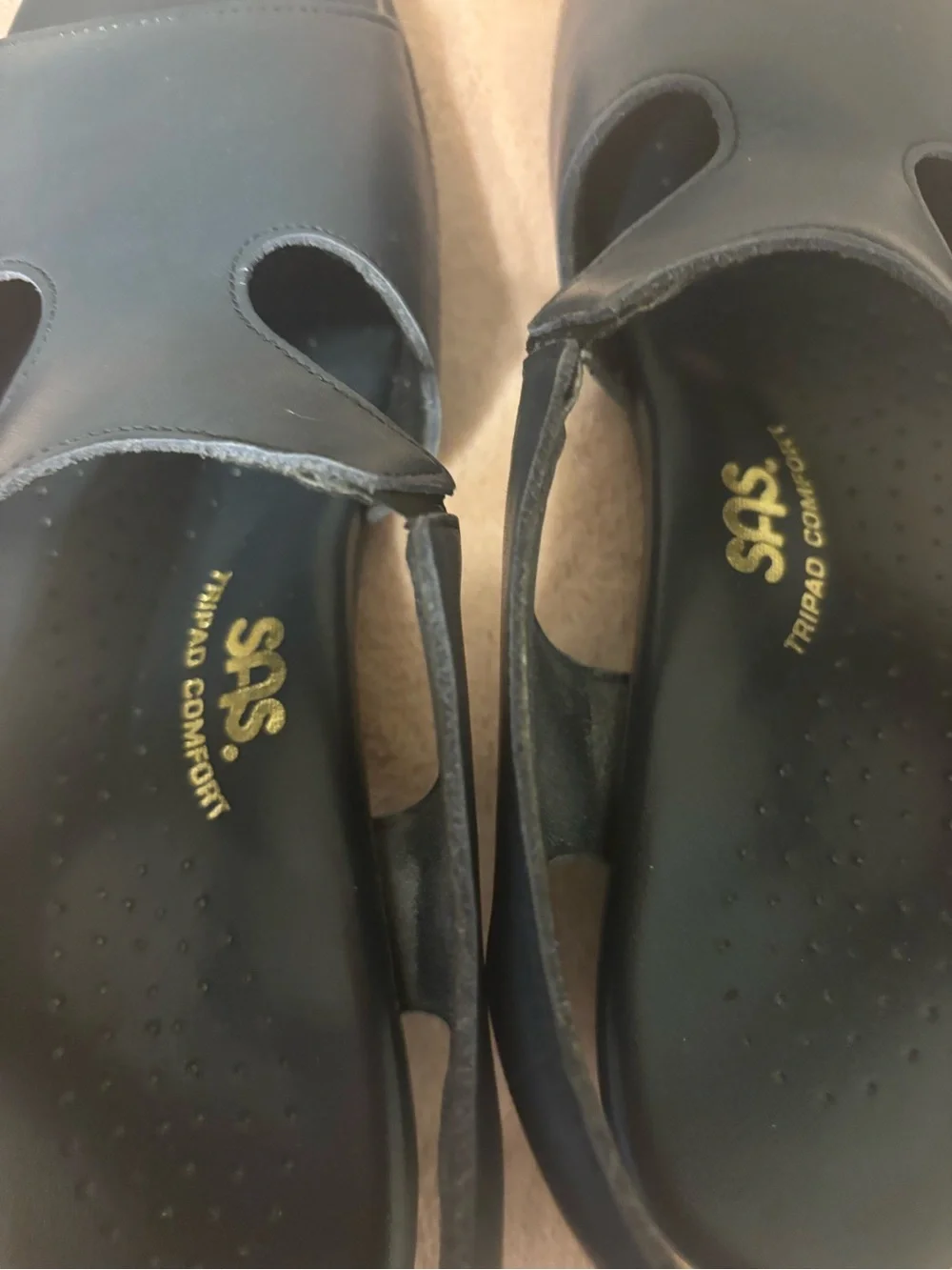 SAS Tripad Comfort Women’s 8 N Navy Leather Slingback Sandals